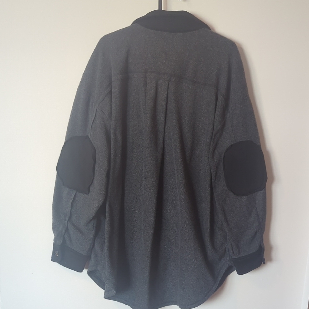Stylish Gray Button-Up Jacket - Picture 2 of 2